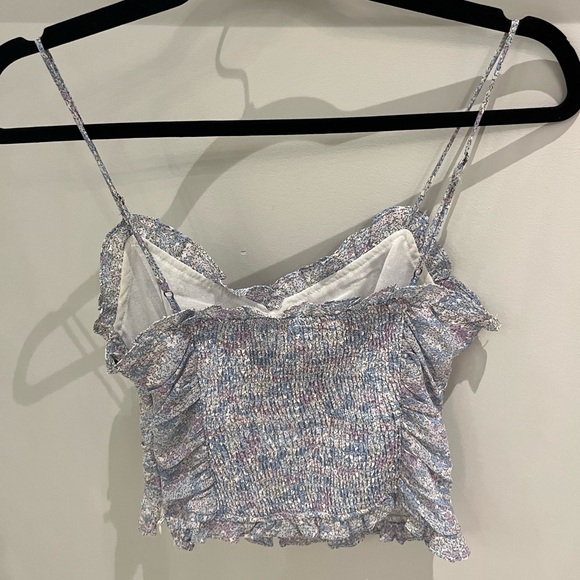 floral corset style ruched top - Picture 5 of 6